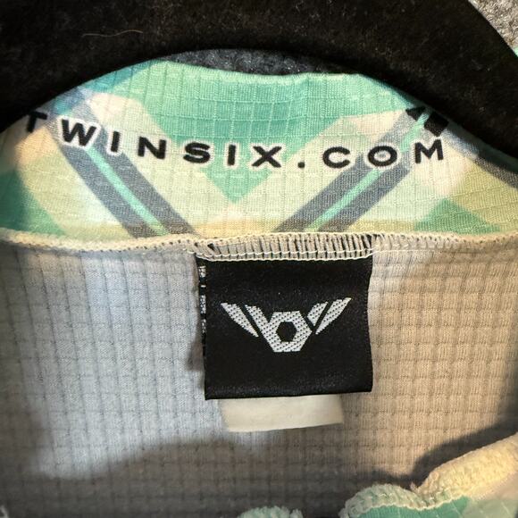 Twin Six Cycling Jersey Womens XL Black Skull Crossbones Full Zip Race Raglan - Picture 6 of 10